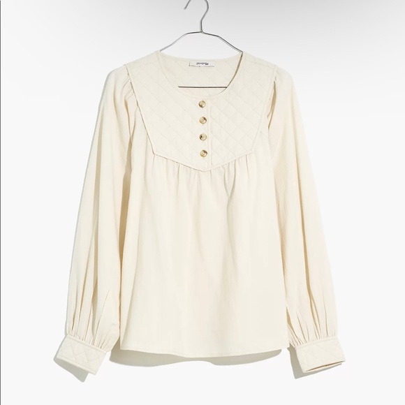 Madewell Quilted Blouse - Picture 4 of 9
